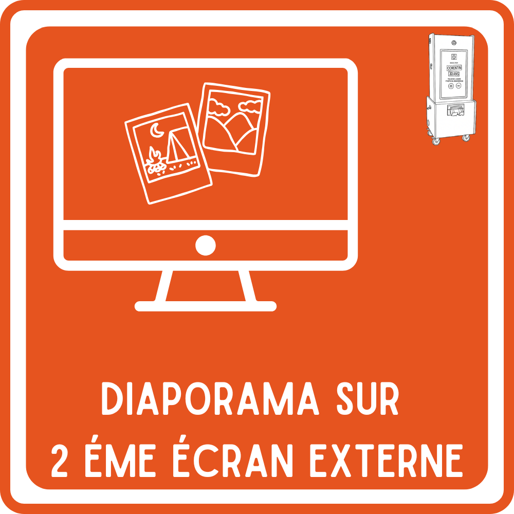 diaporama sur un deuxieme ecran externe