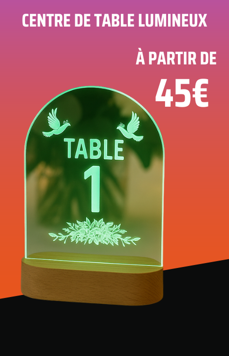 CENTRE DE TABLE LUMINEUX AP